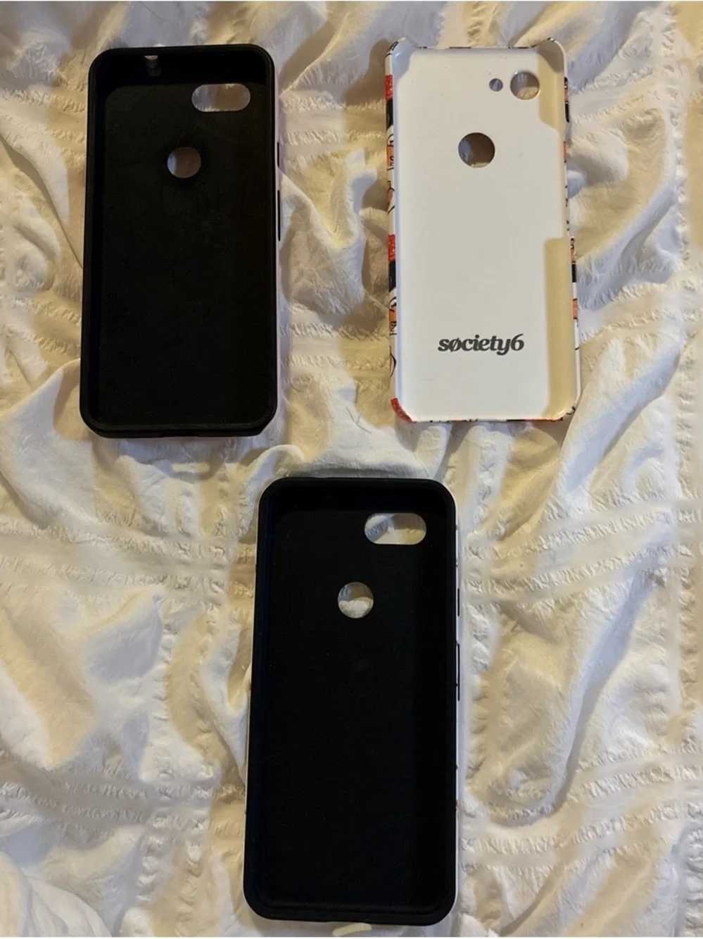 Three Google Pixel 3a Phone Cases Bundle - Two with Pop Sockets
